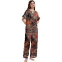 Short Sleeve Long Pants Satin Pajamas Set 