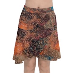 Chiffon Wrap Front Skirt 