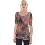 abstraction 22 Wide Neckline T-Shirt