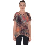 abstraction 22 Cut Out Side Drop T-Shirt