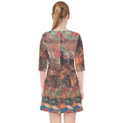 Quarter Sleeve Pocket Dress 