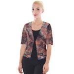 abstraction 22 Cropped Button Cardigan