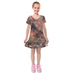 abstraction 22 Kids  Short Sleeve Velvet Dress