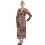 abstraction 22 Velvet Maxi Wrap Dress