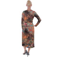 Velvet Maxi Wrap Dress 