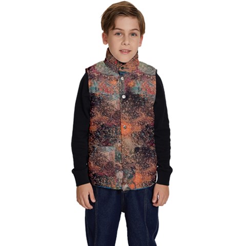 abstraction 22 Kid s Button Up Puffer Vest from ArtsNow.com