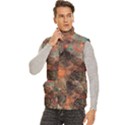 Men s High Neck Button Up Puffer Vest 