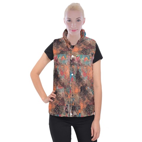 abstraction 22 Women s Button Up Vest from ArtsNow.com