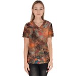 abstraction 22 Women s V-Neck Scrub Top