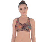 abstraction 22 Cross String Back Sports Bra
