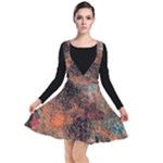 abstraction 22 Plunge Pinafore Dress