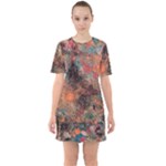abstraction 22 Sixties Short Sleeve Mini Dress