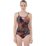 abstraction 22 Cut Out Top Tankini Set