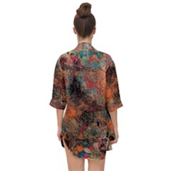 Open Front Chiffon Kimono 