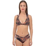 abstraction 22 Double Strap Halter Bikini Set