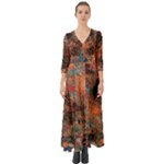 abstraction 22 Button Up Boho Maxi Dress