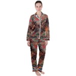abstraction 22 Women s Long Sleeve Satin Pajamas Set