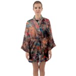 abstraction 22 Long Sleeve Satin Kimono