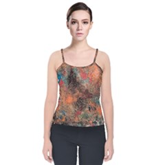 Velvet Spaghetti Strap Top 