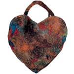 abstraction 22 Giant Heart Shaped Tote