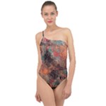 abstraction 22 Classic One Shoulder Swimsuit