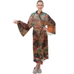 abstraction 22 Maxi Velvet Kimono