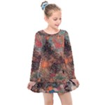 abstraction 22 Kids  Long Sleeve Dress