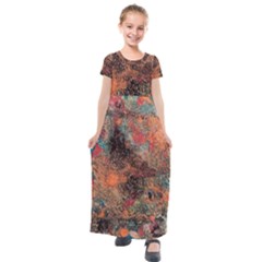 Kids  Short Sleeve Maxi Dress 