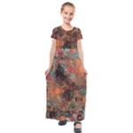 abstraction 22 Kids  Short Sleeve Maxi Dress