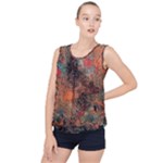 abstraction 22 Bubble Hem Chiffon Tank Top