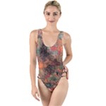 abstraction 22 High Leg Strappy Swimsuit