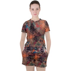 Women s Mesh T-Shirt and Shorts Set 