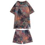 abstraction 22 Kids  Swim T-Shirt and Shorts Set