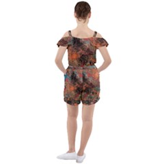 Ruffle Cut Out Chiffon Playsuit 
