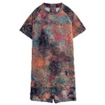abstraction 22 Kids  Boyleg Half Suit Swimwear