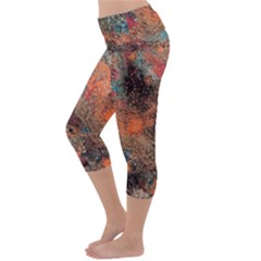 Lightweight Velour Capri Yoga Leggings 