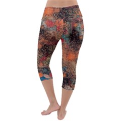 Lightweight Velour Capri Yoga Leggings 