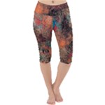 abstraction 22 Lightweight Velour Cropped Yoga Leggings