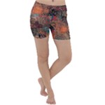 abstraction 22 Lightweight Velour Yoga Shorts