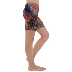 Kids  Lightweight Velour Capri Yoga Leggings 