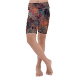 abstraction 22 Kids  Lightweight Velour Cropped Yoga Leggings