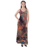 abstraction 22 Sleeveless Velour Maxi Dress