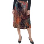 abstraction 22 Classic Velour Midi Skirt 