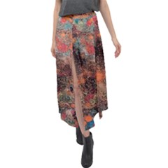 Velour Split Maxi Skirt 