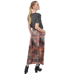 Velour Split Maxi Skirt 