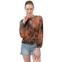 Banded Bottom Chiffon Top 