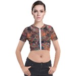 abstraction 22 Short Sleeve Cropped Jacket