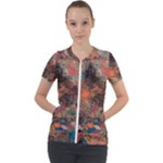 abstraction 22 Short Sleeve Zip Up Jacket