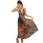 abstraction 22 Backless Maxi Beach Dress