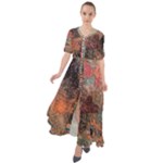 abstraction 22 Waist Tie Boho Maxi Dress